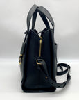Radley London Black Pebbled Leather Sloane Street Convertible Satchel Bag