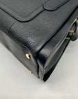 Radley London Black Pebbled Leather Sloane Street Convertible Satchel Bag