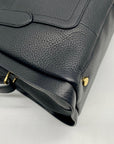 Radley London Black Pebbled Leather Sloane Street Convertible Satchel Bag
