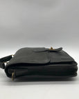 Coach Black Glove Leather Vintage Station Bag 6017