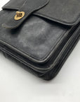 Coach Black Glove Leather Vintage Station Bag 6017