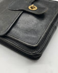Coach Black Glove Leather Vintage Station Bag 6017