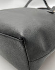 Coach Black Crossgrain Leather Gallery Tote
