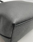 Coach Black Crossgrain Leather Gallery Tote
