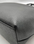 Coach Black Crossgrain Leather Gallery Tote