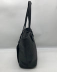 Michael Kors Black Monogram Jet Set Snap Pocket Tote Bag