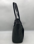 Michael Kors Black Monogram Jet Set Snap Pocket Tote Bag