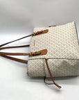 Michael Kors Cream Signature Coated Canvas Tote Bag