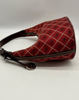 Dooney & Bourke Red Signature Canvas Hobo Shoulder Bag