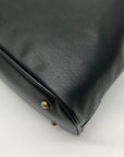 Style & Co Black Faux Leather Hudsonn Crossbody Tote Bag