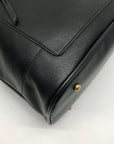 Style & Co Black Faux Leather Hudsonn Crossbody Tote Bag
