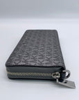Michael Kors Dark Silver Monogram Jet Set Wristlet