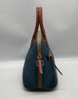Dooney & Bourke Blue Pebble Grain Domed Satchel