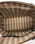 Brahmin Green & Brown Croc-Embossed Leather Large Duxbury Satchel