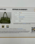 Gucci Olive Green Leather Shoulder Bag