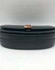 Michael Kors Black Leather Small Mila Sling Messenger Bag
