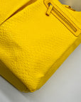 Neiman Marcus Yellow FauxSnake-Embossed Tote