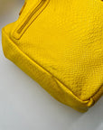 Neiman Marcus Yellow FauxSnake-Embossed Tote