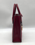 Michael Kors Dark Cherry Monogram Mini Mercer Crossbody Bag