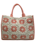 Pink Chevron Pattern Tote Bag