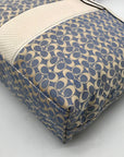Coach Blue Signature C Monogram Canvas Stripe Tote Bag F28927