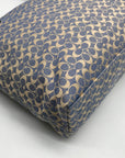 Coach Blue Signature C Monogram Canvas Stripe Tote Bag F28927