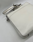 Micheal Kors Bedford White Pebbled Leather Crossbody