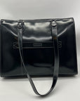 McKlein Joilet Black Leather Laptop Tote