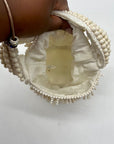 Antik Kraft White Meera Beaded Shoulder Bag