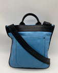 Turtle Ridge Blue Leather Crossbody Bag