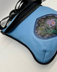 Turtle Ridge Blue Leather Crossbody Bag