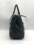 Kate Spade Black Pebbled Leather Leighann Mulberry Street Convertible Satchel