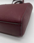 Michael Kors Burgundy Saffiano Leather Crossbody Bag