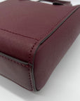 Michael Kors Burgundy Saffiano Leather Crossbody Bag