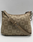 Coach Beige Madison Optical Art Crossbody Bag