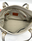 Coach Dove Gray Polished Pebbled Leather Taylor Tote CC395