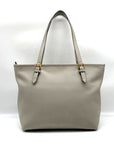 Coach Dove Gray Polished Pebbled Leather Taylor Tote CC395