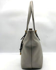 Coach Dove Gray Polished Pebbled Leather Taylor Tote CC395