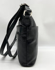 Giani Bernini Black Three Pocket Crossbody Bag