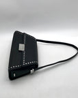Michael Kors Black Leather Ludlow Convertible Shoulder Bag