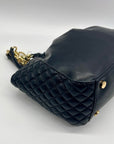 I.N.C. International Concepts Black Faux Leather Kemah Chain Medium Satchel