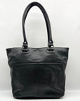Tignanello Black Leather Shoulder Bag