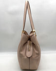 Michael Kors Raven Soft Pink Pebbled Leather Shoulder Tote