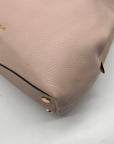 Michael Kors Raven Soft Pink Pebbled Leather Shoulder Tote
