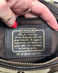 Coach Tan Signature Canvas Shoulder Bag