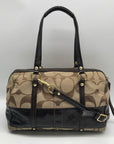 Coach Tan Signature Canvas Shoulder Bag