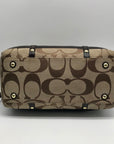 Coach Tan Signature Canvas Shoulder Bag