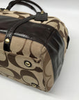 Coach Tan Signature Canvas Shoulder Bag