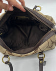 Coach Tan Signature Canvas Shoulder Bag