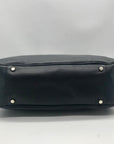 Kate Spade Black Pebbled Leather Primrose Hill Goldie Satchel Bag